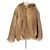 Autre Marque Giacca in eco-pelliccia marrone