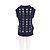 Eric Bompard Navy Blue Wool Sleeveless Diamond Pattern Sweater - view 2