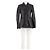 Blazer trespassado de couro preto Cos