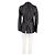 Blazer trespassado de couro preto Cos - vista 2