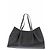 Autre Marque "Dimple" Shopper-Tasche aus schwarzem Narbenleder - Ansicht 3