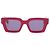 Off White Solaires rectangulaires bordeaux