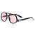 Autre Marque Óculos de sol pretos com lentes castanhas