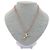 Longchamp Mehrfarbiges Collier mit Pferdeanhänger