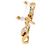 Burberry Orecchini "Crystal Link Drop" - vista 4