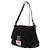 Fendi Sac à main baguette en suède noir - vue 2
