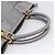 LOEWE Anagram Amazona Justa Hand Bag Leather Gold Silver - vista 6