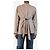 Autre Marque Camicia con lacci anteriori marrone e crema - size XS - vista 3