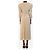 Isabel Marant Vestido midi fruncido Albini crema - size UK 8 - vista 2