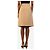 Miu Miu Falda midi beige con pliegues invertidos - size UK 8 - vista 3