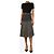 Proenza Schouler Falda midi de estampado mixto en blanco y negro FW18 - size UK 8 - vista 2