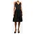 Prada Falda midi negra con costuras contrastadas - size UK 8 - vista 2