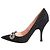 Rochas Schwarze Pumps mit Polka Dots und Kristallbesatz - size EU 40