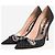 Rochas Schwarze Pumps mit Polka Dots und Kristallbesatz - size EU 40 - Ansicht 2