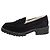 Jimmy Choo Mocassini in camoscio e shearling neri - size EU 37