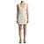 Céline weißes Tweed-Minikleid mit Goldknöpfen