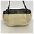 Borsa a tracolla Chanel in tela beige e nera - vista 10