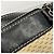Borsa a tracolla Chanel in tela beige e nera - vista 9