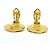 Chanel Gold Clip-On Ohrringe - Ansicht 9