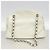 Borsa a tracolla Chanel in pelle di vitello grana bianca - vista 10