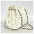 Borsa a tracolla Chanel in pelle di vitello grana bianca - vista 2