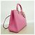 Bolsa Lady em couro Christian Dior em rosa - vista 2