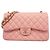 Borsa a tracolla Chanel in vitello martellato rosa