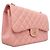 Borsa a tracolla Chanel in vitello martellato rosa - vista 2