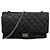 Bolsa de ombro Chanel em couro de bezerro preto