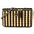 Bolso Vanity Chanel de Rafia Negro y Beige