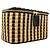 Bolso Vanity Chanel de Rafia Negro y Beige - vista 2