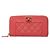 Cartera larga Chanel Matelassé de piel de becerro granulada rosa