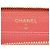 Cartera larga Chanel Matelassé de piel de becerro granulada rosa - vista 8
