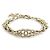 Bracciale con ciondoli in metallo dorato Chanel