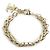 Bracciale con ciondoli in metallo dorato Chanel - vista 2
