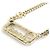 Collar Chanel dorado con perlas artificiales - vista 4