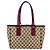 Borsa Tote Gucci marrone e bordeaux - vista 3