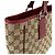 Borsa Tote Gucci marrone e bordeaux - vista 7