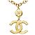 Collana Chanel Coco Mark placcata oro - vista 2