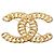 Broche Chanel Coco Mark - Plaqué or - vue 2
