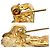 Broche Chanel Coco Mark - Plaqué or - vue 4
