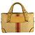 Céline Borsa Celine in tela e pelle gialla - vista 2