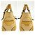 Céline Borsa Celine in tela e pelle gialla - vista 8