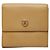 Chanel Coco Mark Double Snap Tri-fold Geldbörse