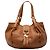 Tote Gucci Marrakech em couro de bezerro marrom