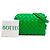 Borsa a tracolla Bottega Veneta Mini Intrecciato Loop in nappa verde - vista 7