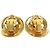 Orecchini a clip Chanel Gold CC placcati in oro Swirl - vista 2