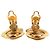 Orecchini a clip Chanel Gold CC placcati in oro Swirl - vista 3