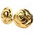 Orecchini a clip Chanel Gold CC placcati in oro Swirl - vista 6
