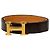 Cintura reversibile Hermès Constance H in pelle Box Calf e Togo nera